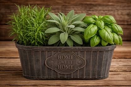 12" Oval Herb Planter - 3 Herbs Per Planter