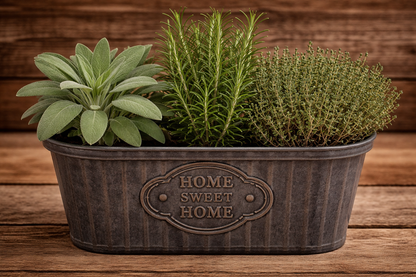 12" Oval Herb Planter - 3 Herbs Per Planter