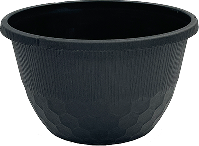 12" Bristol Hanging Basket Black