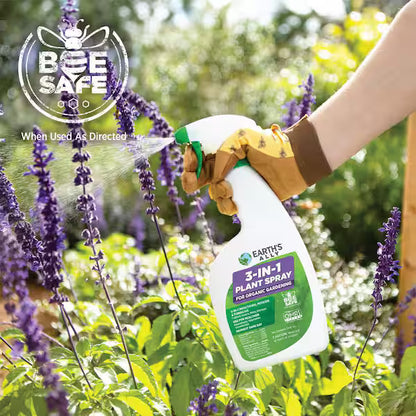 Earth's Ally 3-in-1 Plant Spray, Insecticide, Miticide, Fungiside