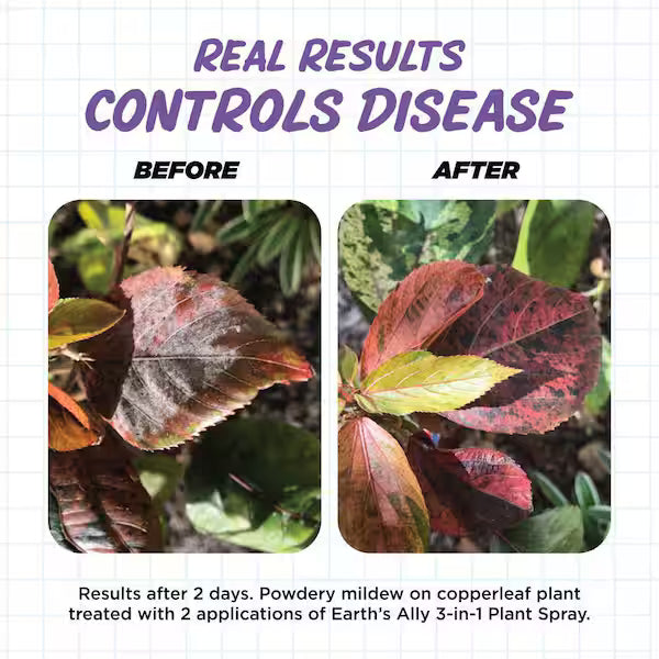 Earth's Ally 3-in-1 Plant Spray, Insecticide, Miticide, Fungiside