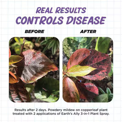 Earth's Ally 3-in-1 Plant Spray, Insecticide, Miticide, Fungiside