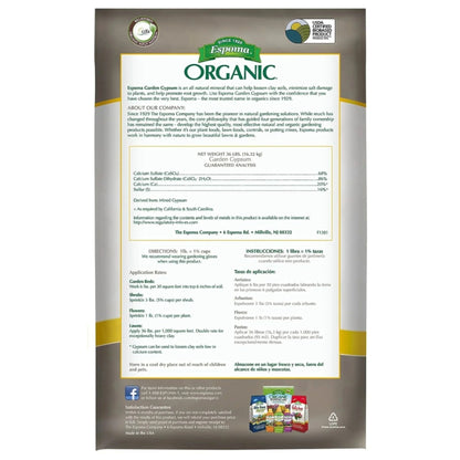 Espoma Garden Gypsum - 6lb Bag