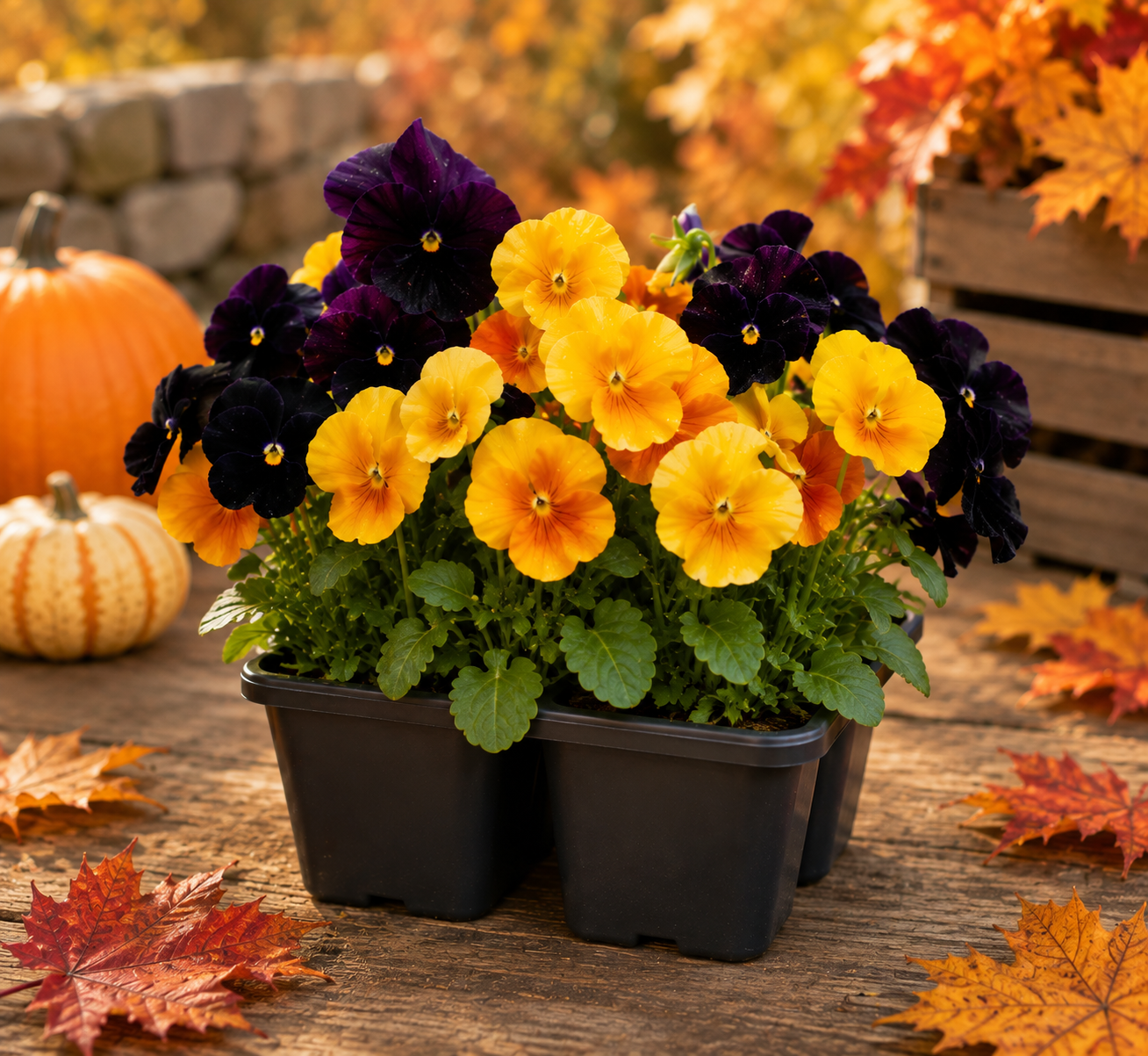 Spooky Halloween Mix Pansy